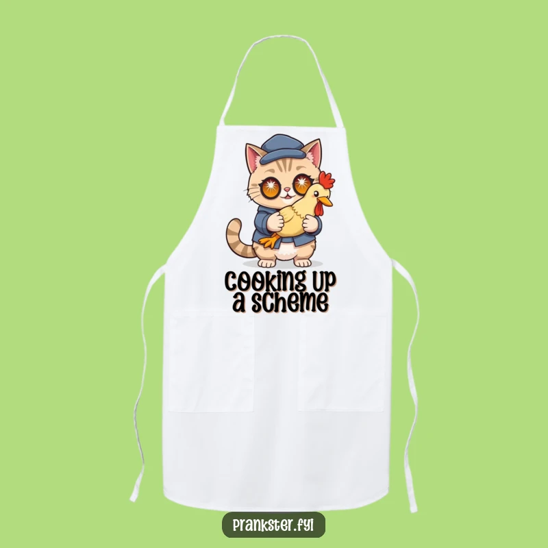 Funny Cat Disguise Apron: Cook with Cunning and Comedy