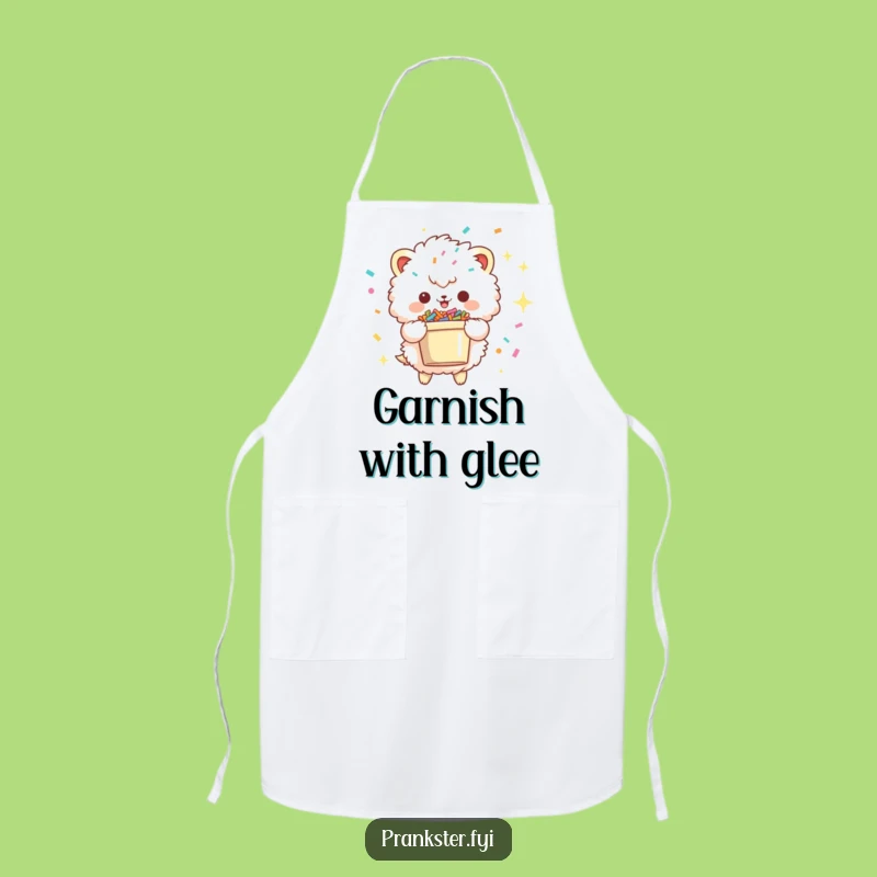 Funny Confetti Creature Apron: Kitchen Mischief for Culinary Fun