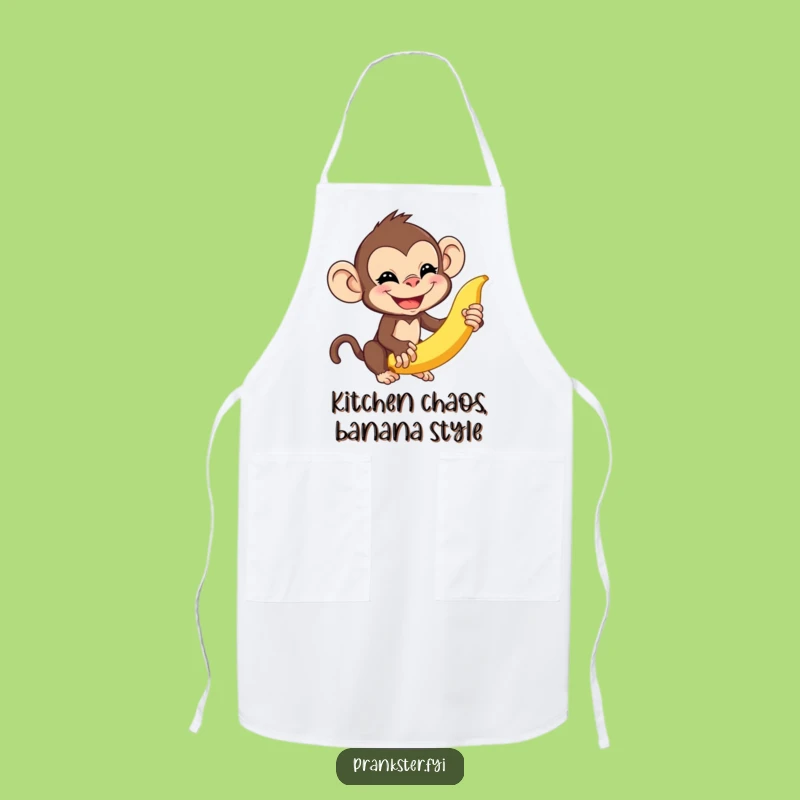 Funny Monkey Apron: Cook Up Some Mischief in the Kitchen