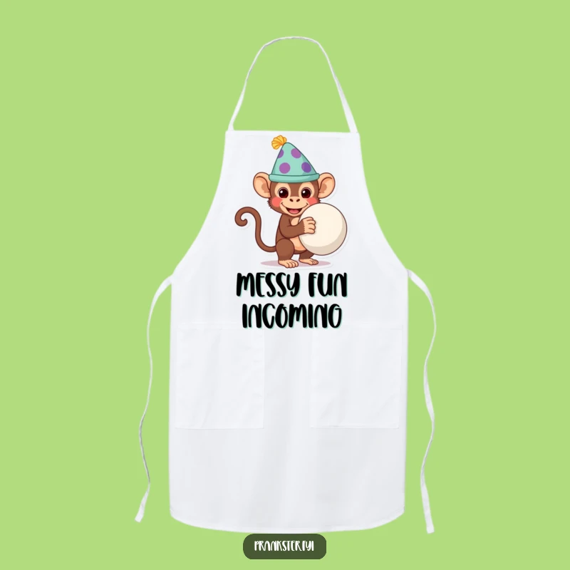 Funny Monkey Chef's Apron: Cook Up Pranks - A Hilarious Gift!