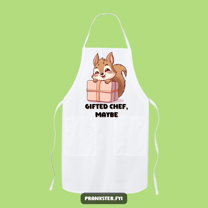 Funny Squirrel Gift Apron - Chefs Will Giggle with this Humorous Kitchenware