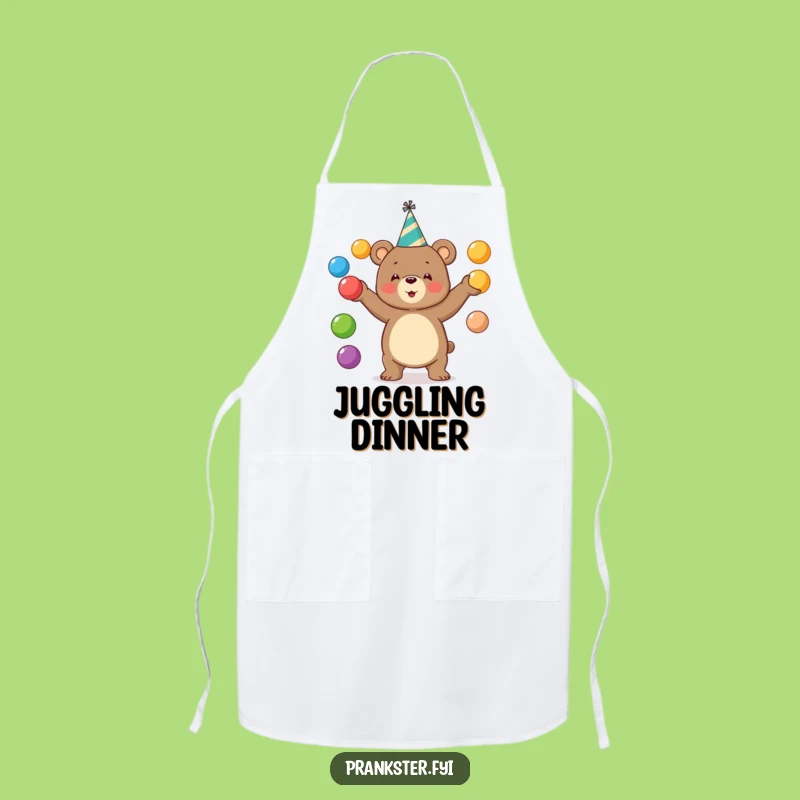 Funny Party Bear Apron: Hilarious Kitchen Gift For Festive Cooks