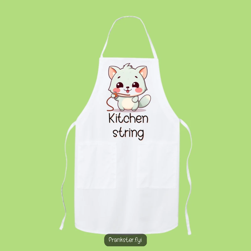 Funny Silly String Animal Apron - Hilarious Kitchen Party Gift
