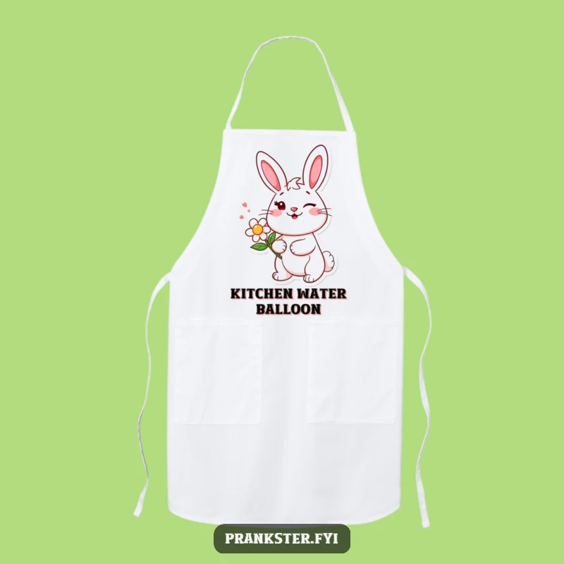Funny Bunny Wink Apron - Chefs Will Giggle with this Playful Bunny