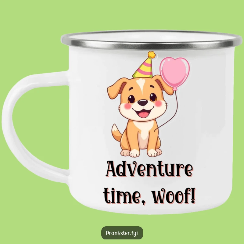 Adventure Dog Party Camping Mug - Cheerful Outdoor Fun
