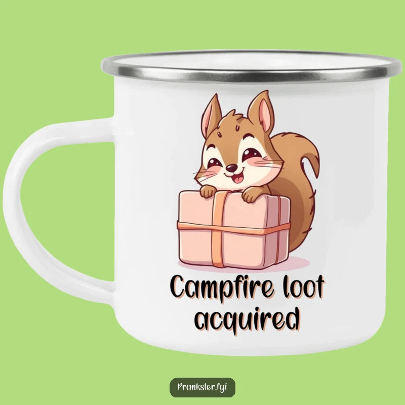 Funny Squirrel Gift Camping Mug - Durable and Humorous Squirrel for Outdoor Fun