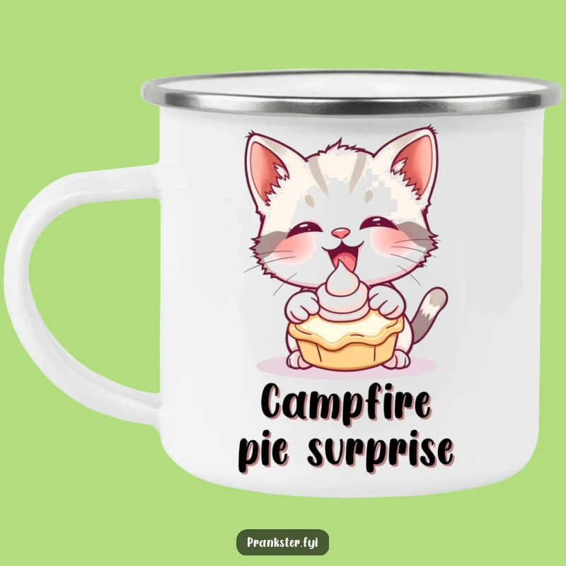 Funny Kitten Pie Camping Mug - Adventure Fuel!