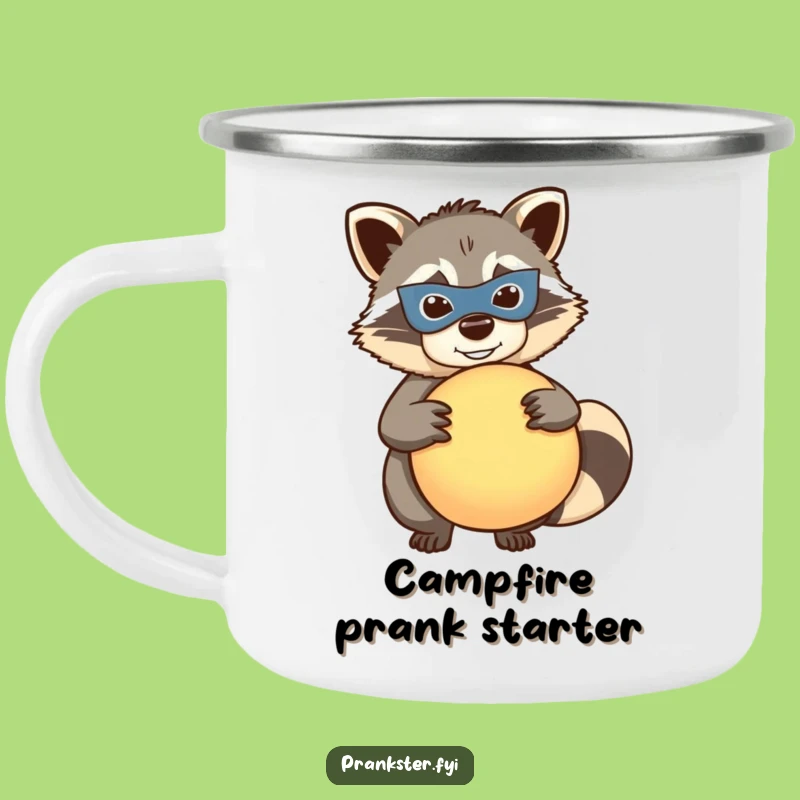 Durable Funny Raccoon Whoopee Camping Mug: Prank Outing, Humorous Gift
