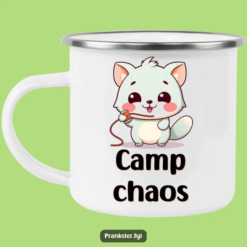 Funny Silly String Animal Camping Mug - Durable & Hilarious Playful Gift