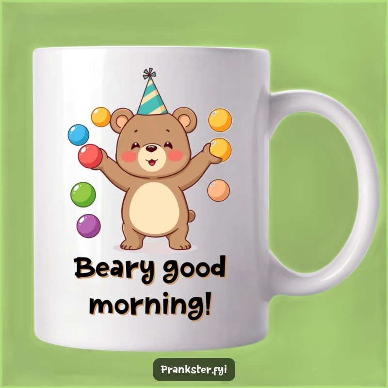 Funny Juggling Bear Mug: A Hilarious Gift For The Life Of The Party, 11oz