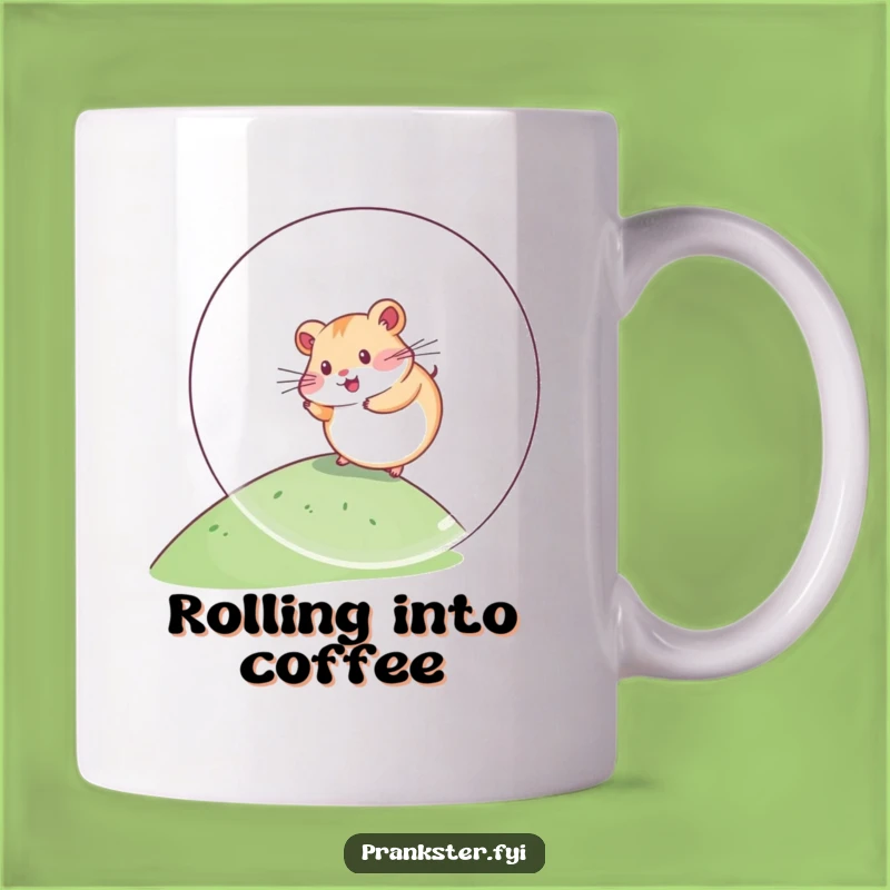 Funny Kawaii Hamster Mug Rolling Ball - Hilarious Pet Lover Gift