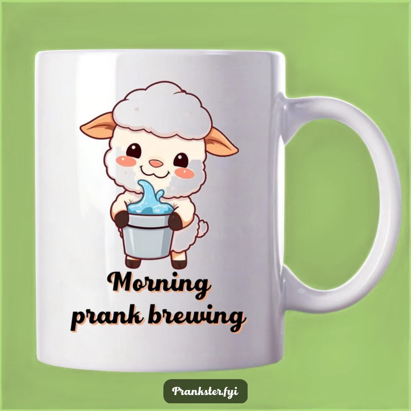 Funny Kawaii Sheep Mug: Prankster Fun, Perfect Gift for Jokers!