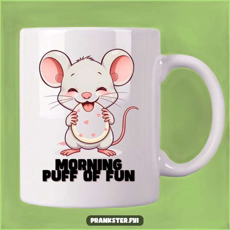 Funny Mouse Whoopee Cushion Mug - Hilarious Prankster Gift for Giggles