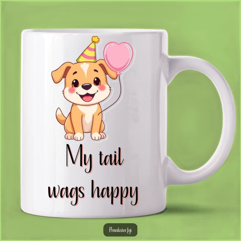 Funny Dog Party Mug - Cheerful Celebration Gift