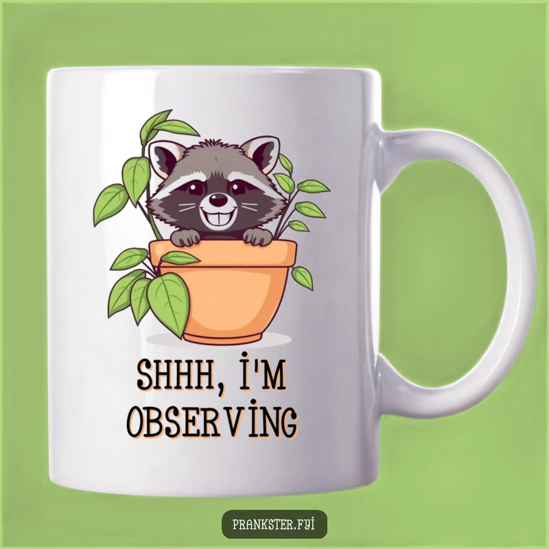 Funny Raccoon Spy Mug: The Ultimate Hilarious Gift for Sneaky Fun