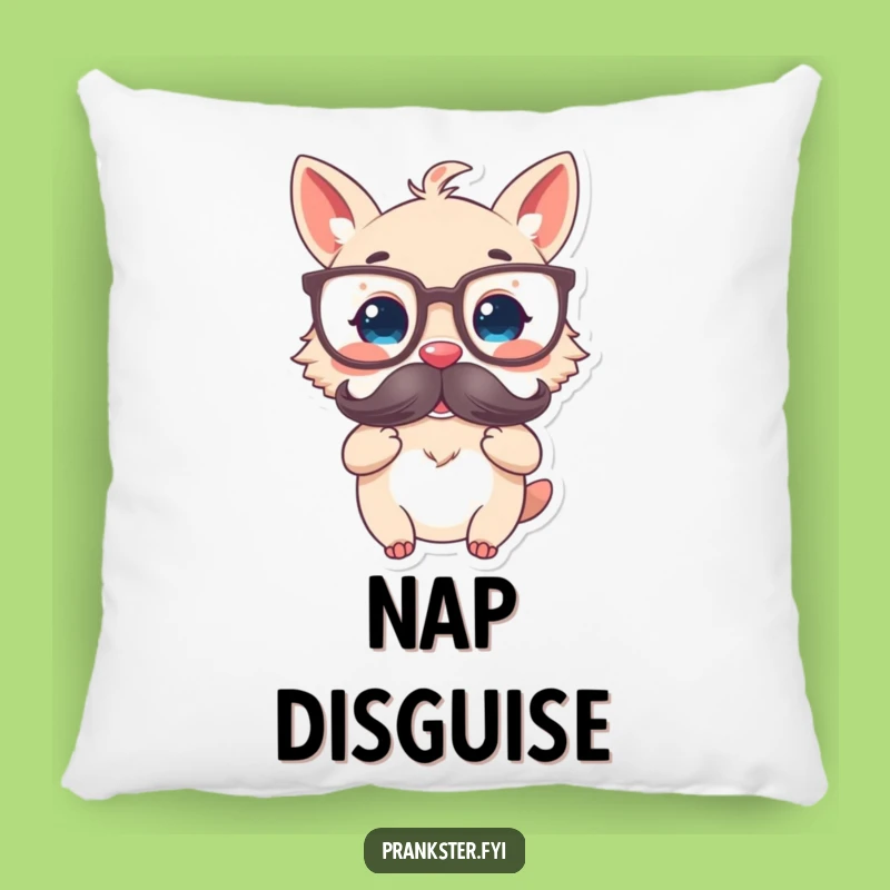 Funny Disguised Animal Pillow - Cozy Intellectual & Hilarious Accent