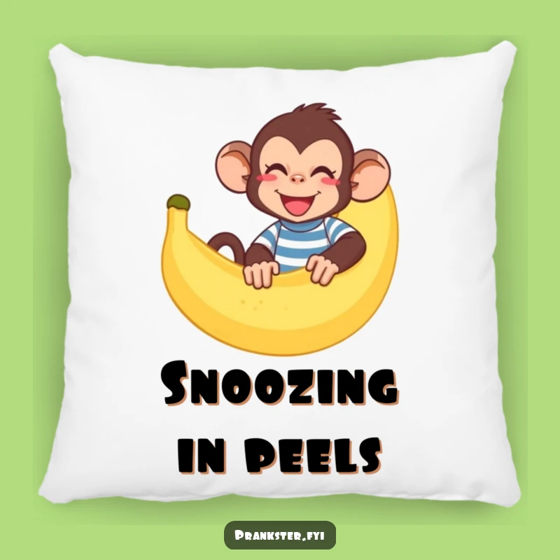 Funny Monkey Banana Pillow: Cozy Primate Cushion, Sweet Humorous Gift