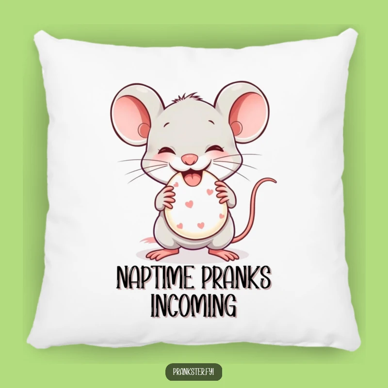 Funny Mouse Whoopee Cushion Pillow - Cozy Comfort with Prankster Appeal