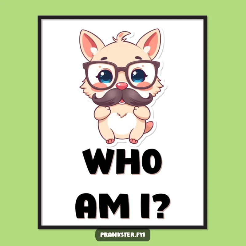 Funny Disguised Animal Digital Art - Instant Intellectual & Hilarious Decor