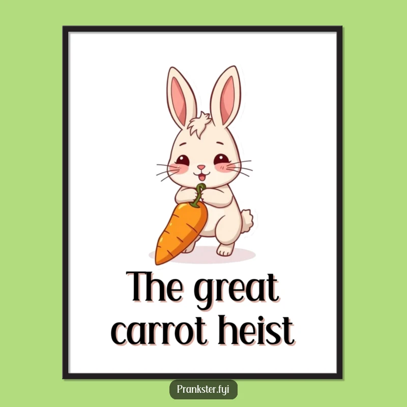 Funny Rabbit Persistence Digital Art: Motivational Downloadable Decor For Driven Spaces