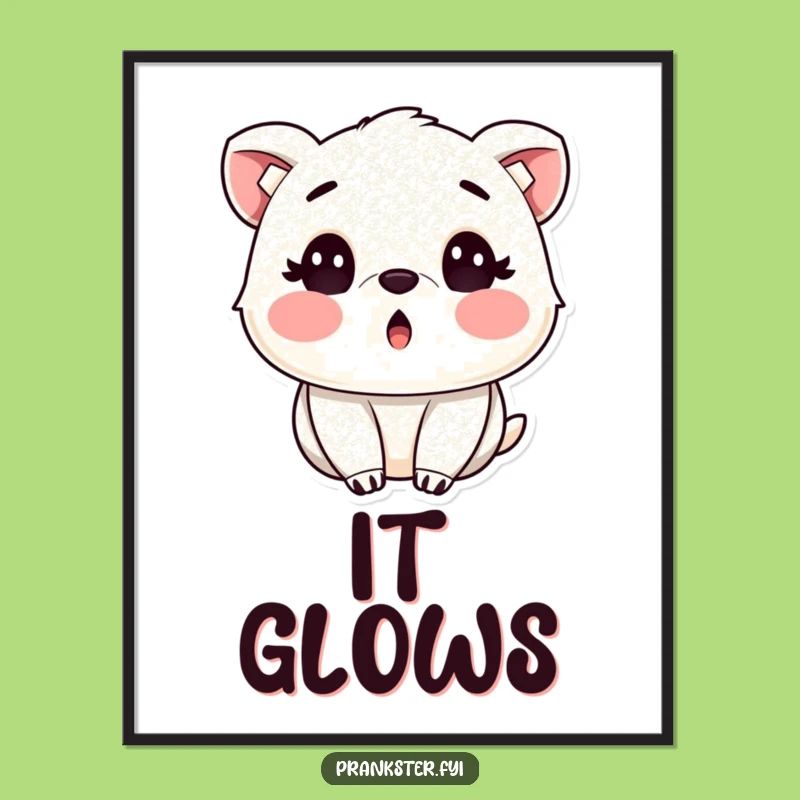 Funny Sparkle Surprise Digital Art: Glitter Animal Joy, Perfect Gift!