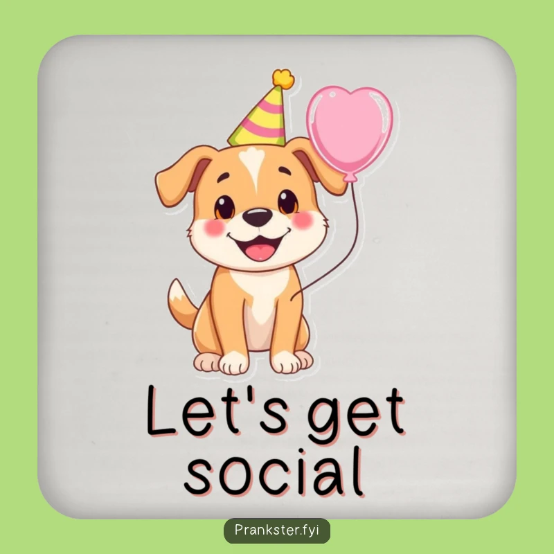 Funny Dog Coasters - Protect Drinks with Festive Pups