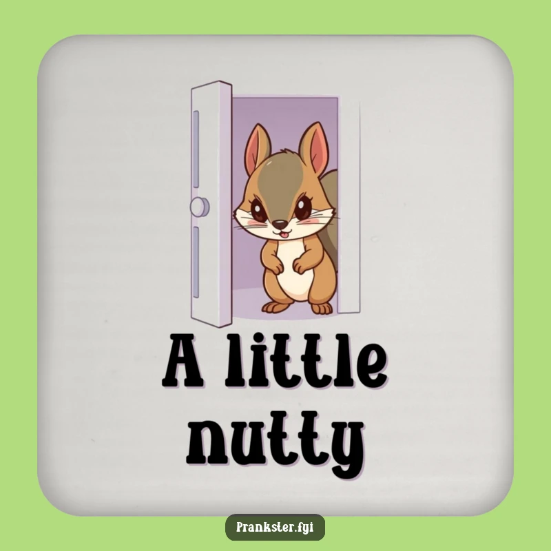 Funny Squirrel Coasters - Protect Drinks with Playful Peeks