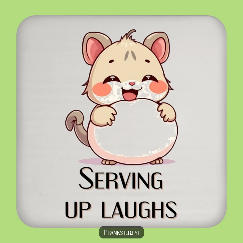 Funny Whoopee Cushion Creature Coaster: Protect Surfaces with Prankster Style