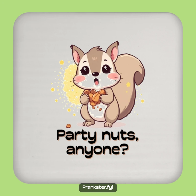 Funny Squirrel Nutty Coaster: A Hilarious Gift To Protect Surfaces