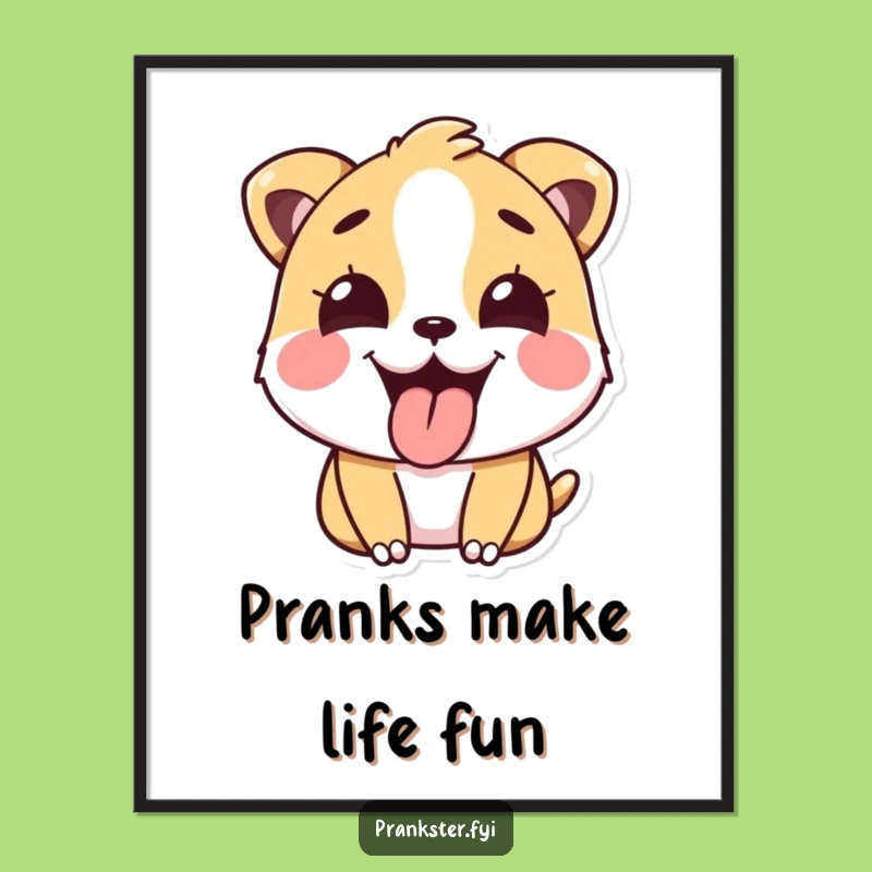 Funny Prankster Animal Poster - Cheeky Funny Wall Art