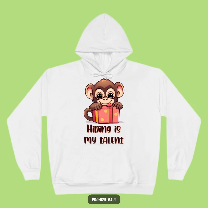 Cozy Funny Monkey Hoodie - Mischievous Prankster Gift