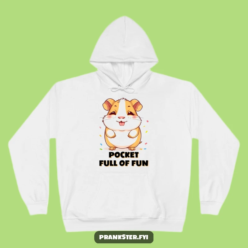Funny Guinea Pig Hoodie: Cozy Confetti Hider - The Ultimate Funny Gift for Guinea Pig Fans!