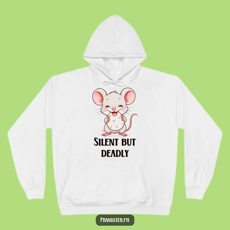 Funny Mouse Whoopee Cushion Hoodie - Cozy Fun for Mischievous Souls