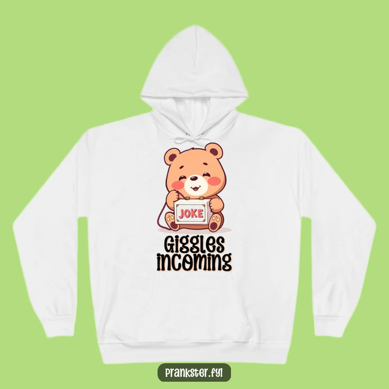 Funny Bear Joke Box Hoodie: Cozy Prankster Sweatshirt, Perfect Gag Comfort