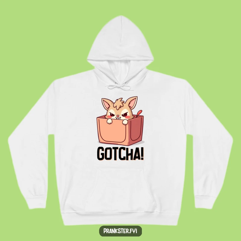 Funny Jack-in-the-Box Animal Hoodie - Cozy & Hilarious Surprise Gift