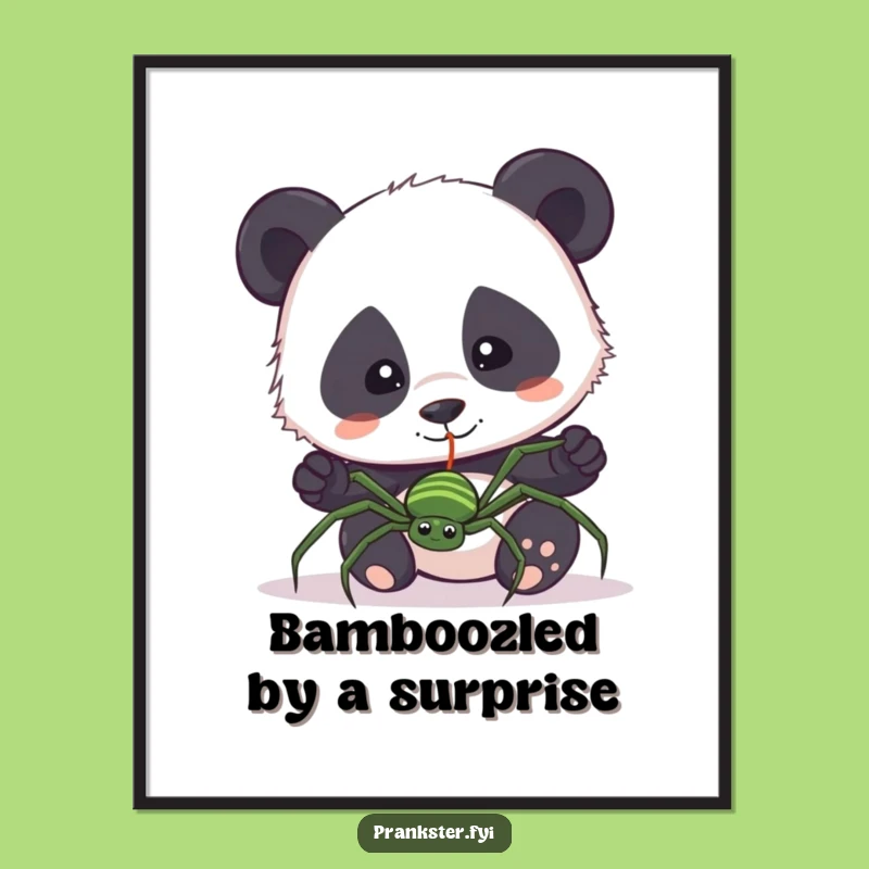 Free Printable Panda Spider Wall Art - Funny Downloadable Decor for Playful Spaces