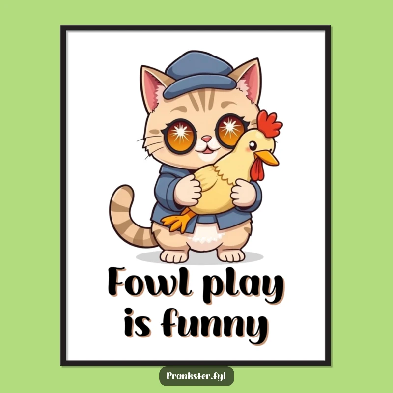 Free Printable Cat Wall Art: Cunning Disguise Downloadable Decor