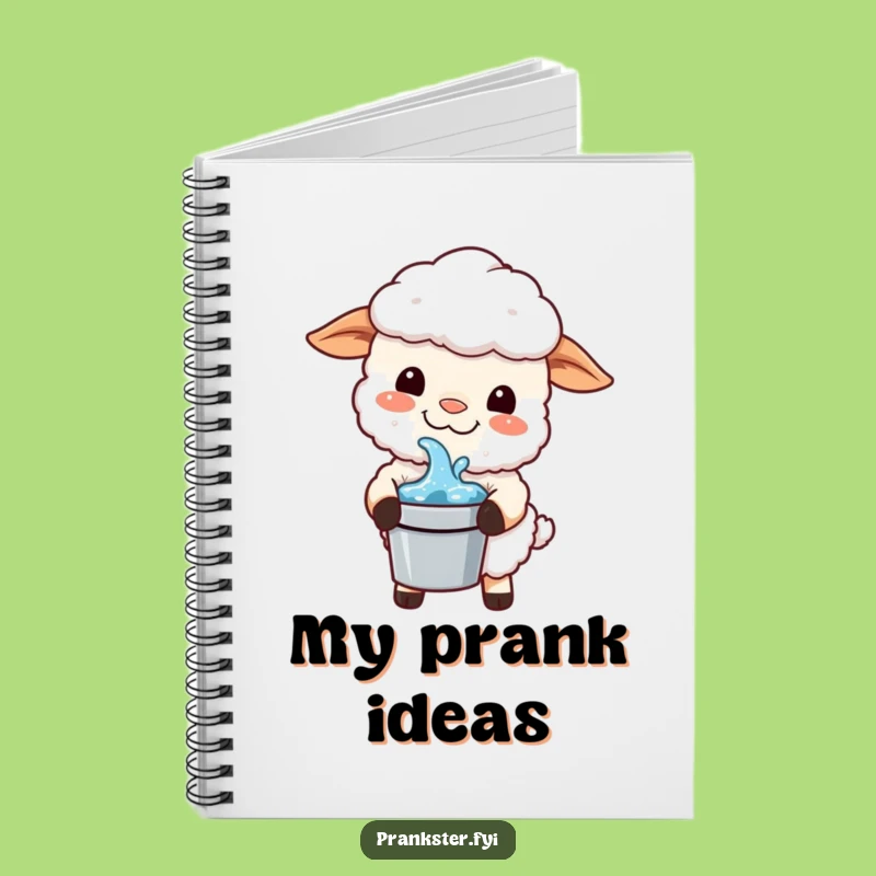 Funny Kawaii Sheep Notebook: Prank Plans, Perfect Gift for Planners!