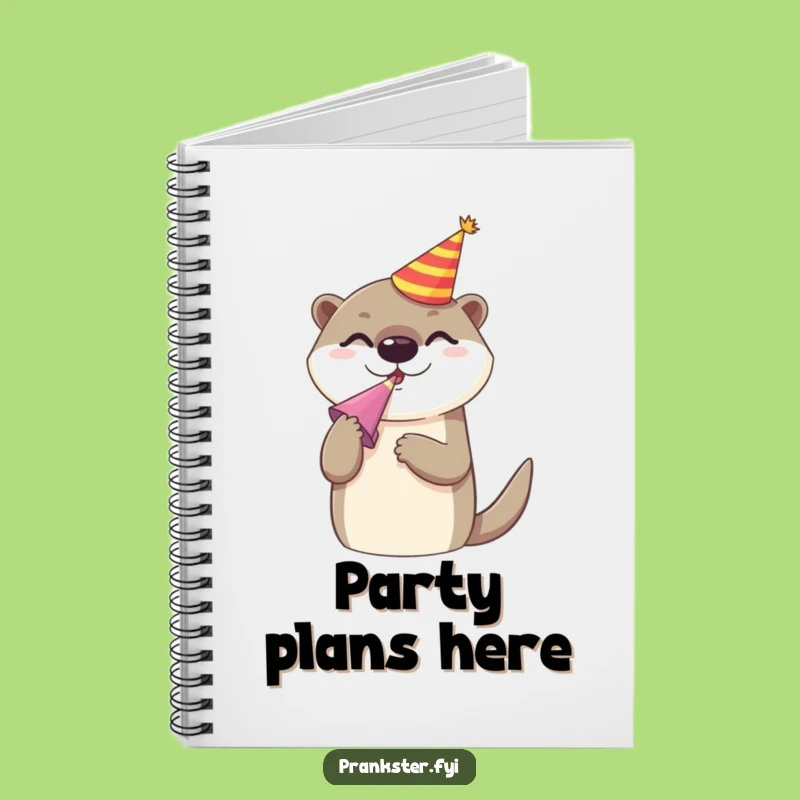 Funny Otter Party Notebook: Cheerful Writer's Journal Gift