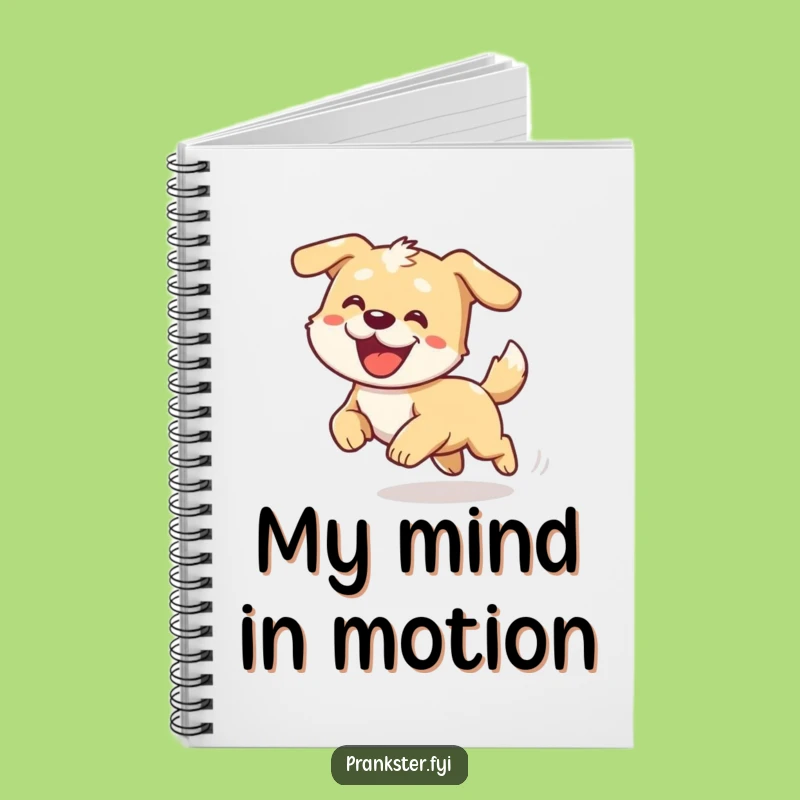 Funny Dizzy Dog Chasing Tail Notebook: Jot Down Ideas with Hilarious Canine Energy!