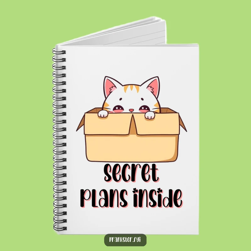 Funny Cat's Secret Thoughts Notebook - Jot Down Your Plans, Perfect Funny Gift