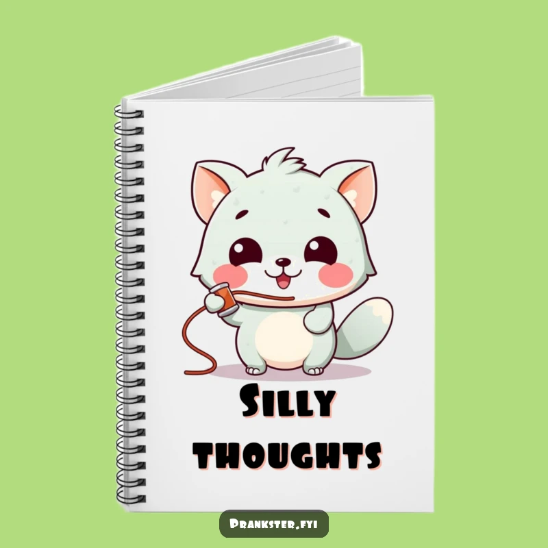 Funny Silly String Animal Notebook - Hilarious Playful Journal Gift