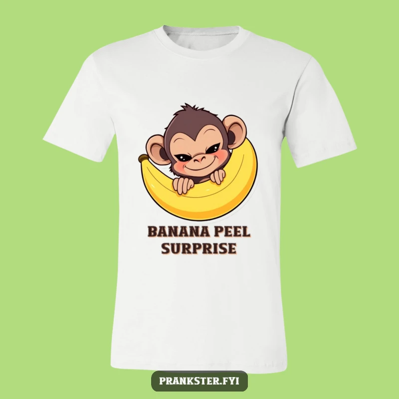 Funny Monkey Banana T-Shirt: Mischievous Prankster, Ideal Funny Gift!