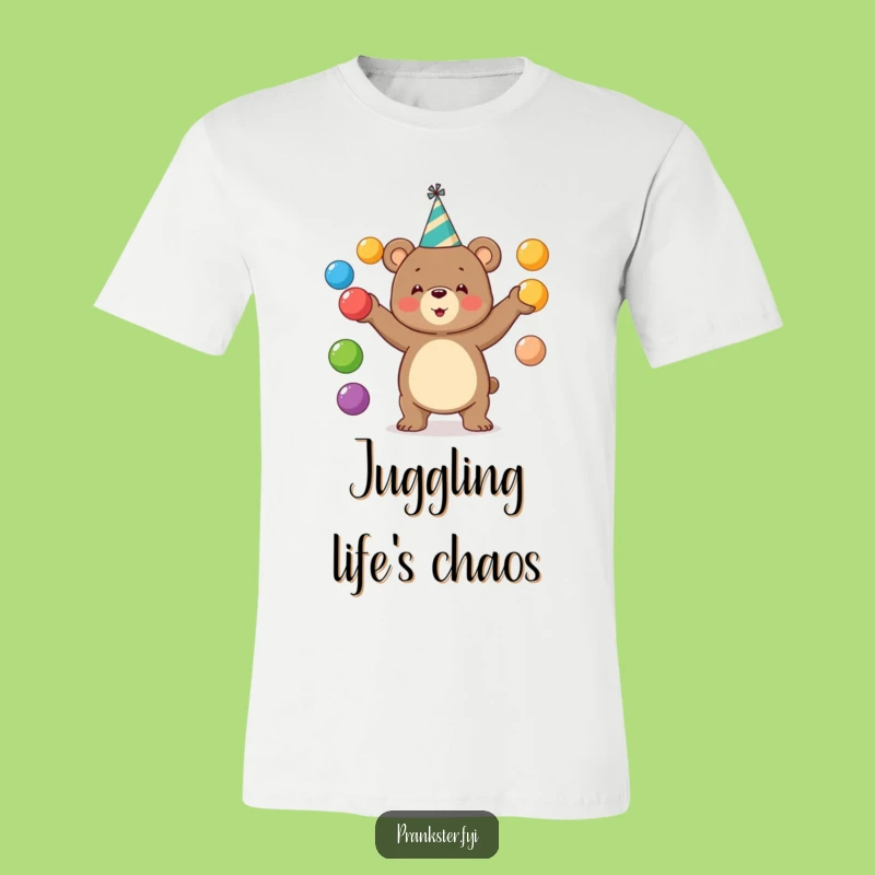 Funny Juggling Bear Party T-Shirt: A Hilarious Tee For Fun Lovers