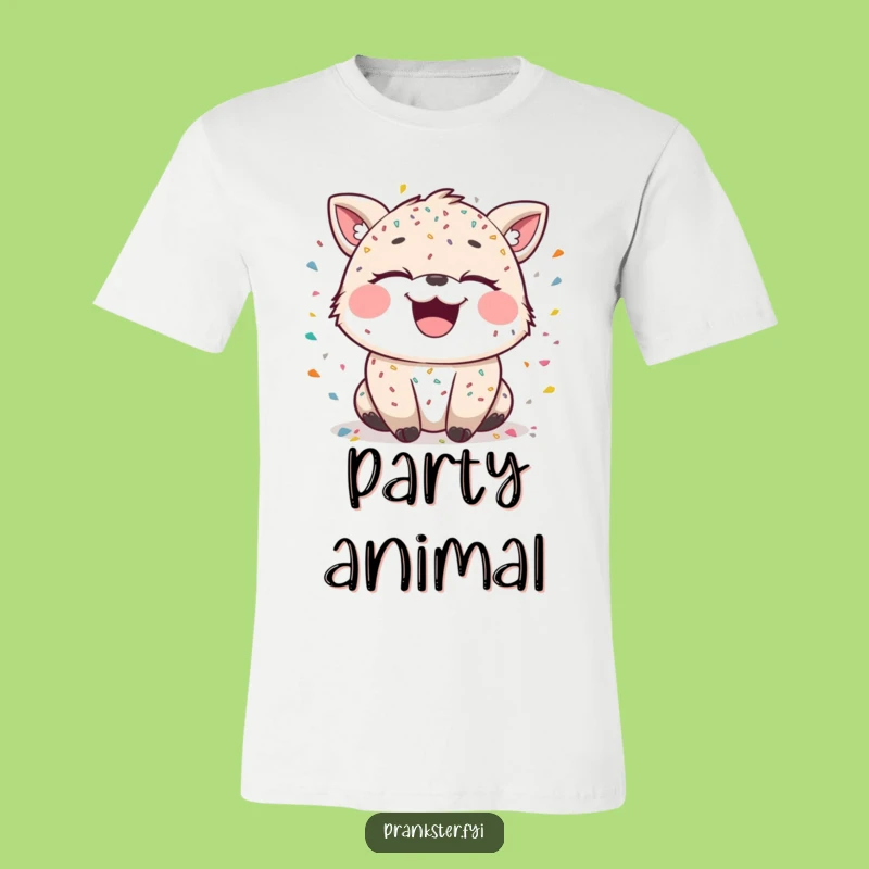 Funny Confetti Animal T-Shirt - Hilarious Celebration Gift for Party People