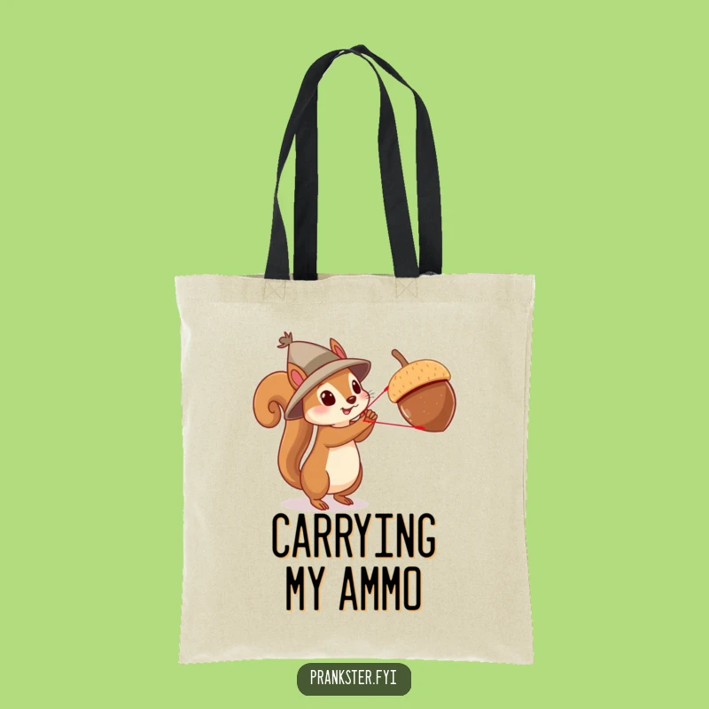 Funny Squirrel Slingshot Tote Bag: Carry Your Fun!