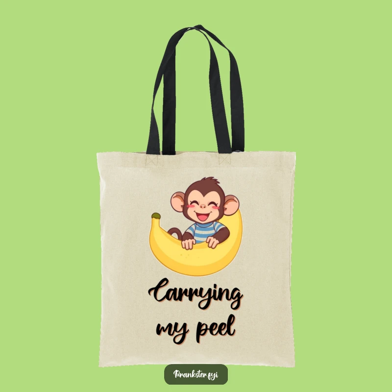 Funny Monkey Banana Tote Bag: Carry Your Fun in Style, Great Humorous Gift