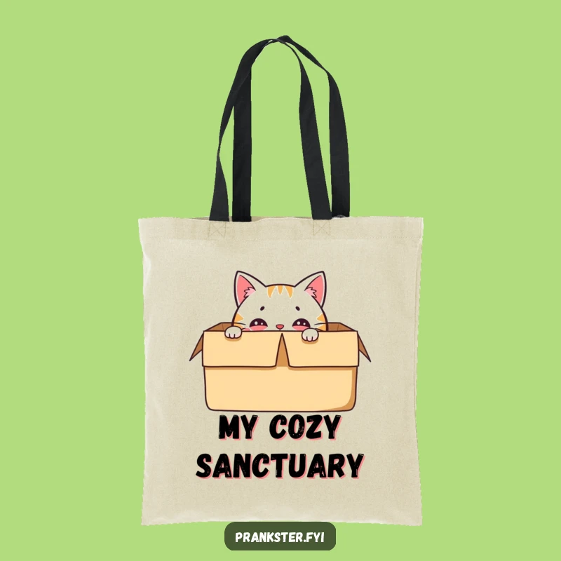 Funny Cat Box Surprise Tote Bag - Carry Your Fun, Great Funny Gift