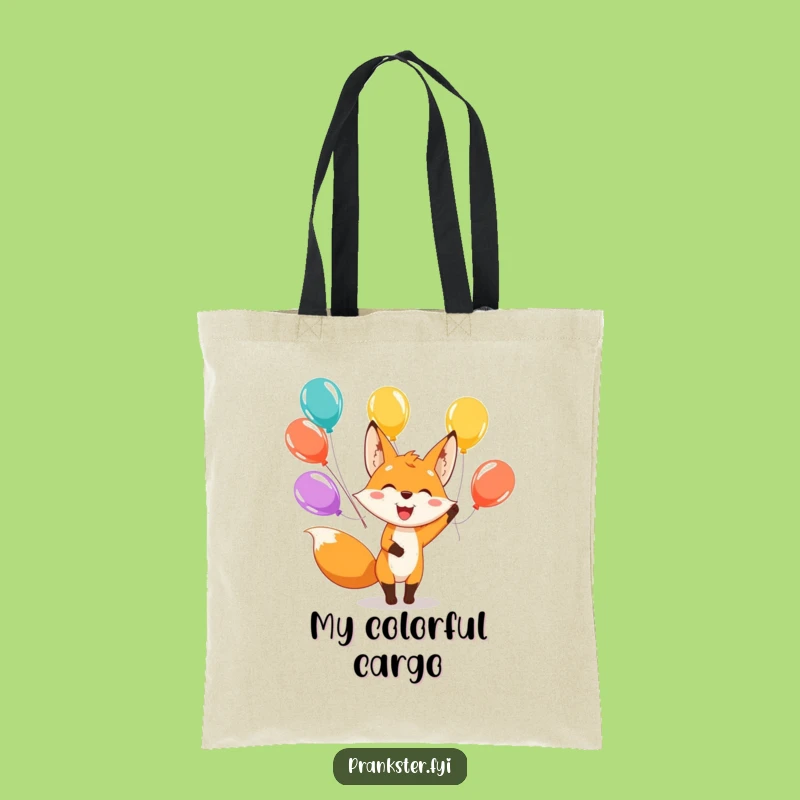 Funny Fox Juggling Tote Bag - Carry Your Joy with this Humorous Fox