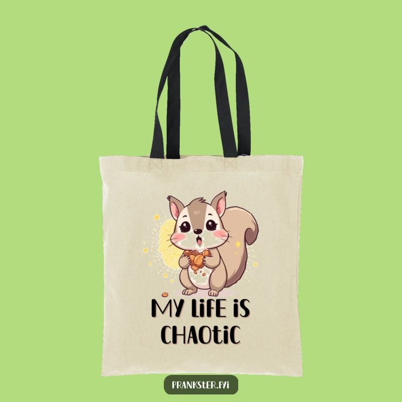 Funny Squirrel Glitter Haul Tote Bag: Your Hilarious Carry-All For Treasures